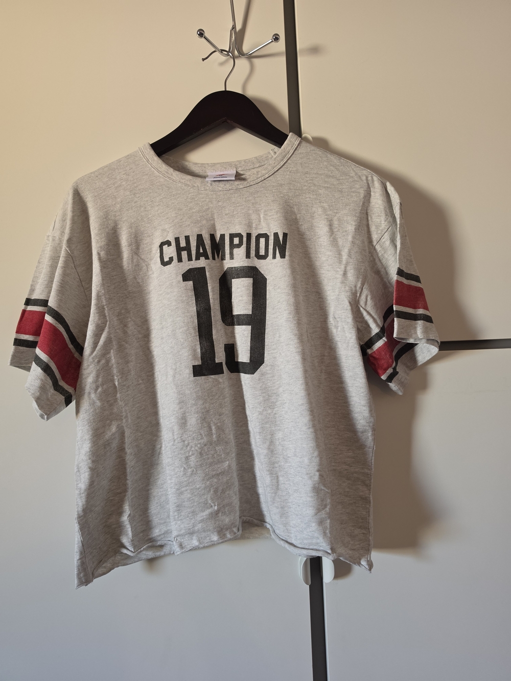 Champion Women's Short Sleeve Pullover T-Shirt- Heather Gray